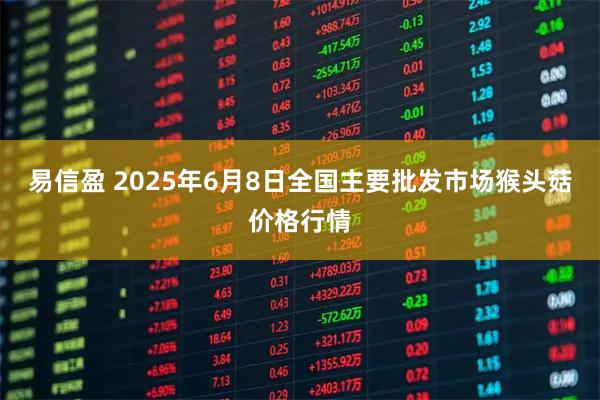 易信盈 2025年6月8日全国主要批发市场猴头菇价格行情