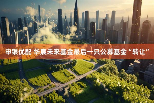 申银优配 华宸未来基金最后一只公募基金“转让”