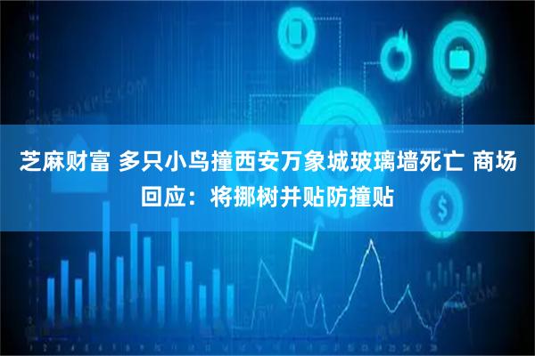芝麻财富 多只小鸟撞西安万象城玻璃墙死亡 商场回应：将挪树并贴防撞贴