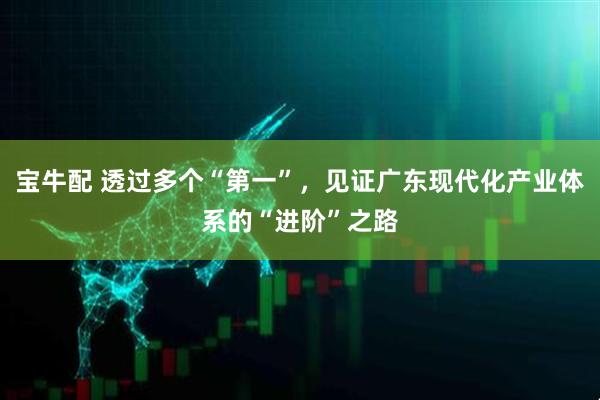 宝牛配 透过多个“第一”，见证广东现代化产业体系的“进阶”之路